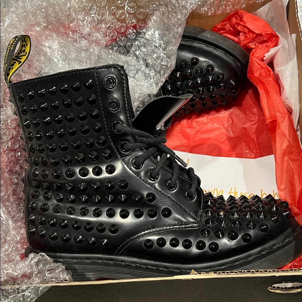 Dr. Martens Black Spike Boots